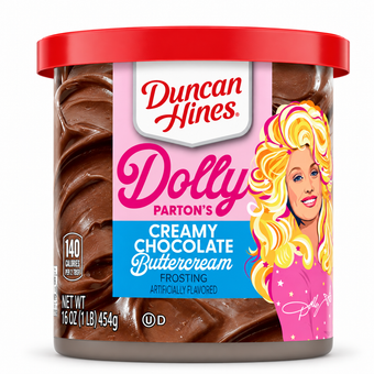 Dolly Parton Creamy Chocolate Buttercream Flavored Frosting — 16 oz