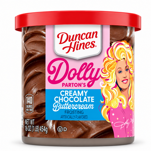 Dolly Parton Creamy Chocolate Buttercream Flavored Frosting — 16 oz