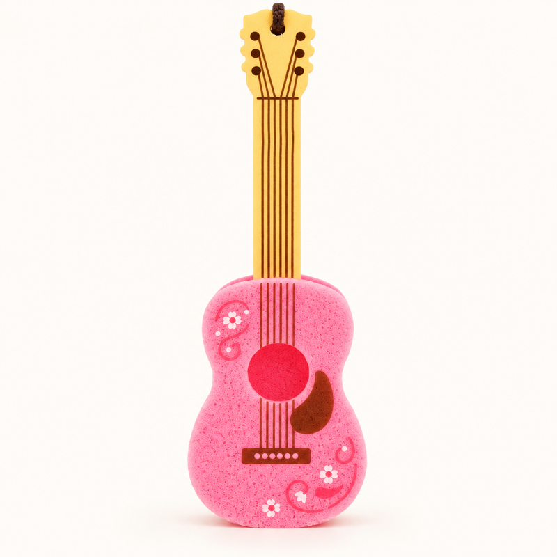 Dolly Pink Guitar Bottle Sponge