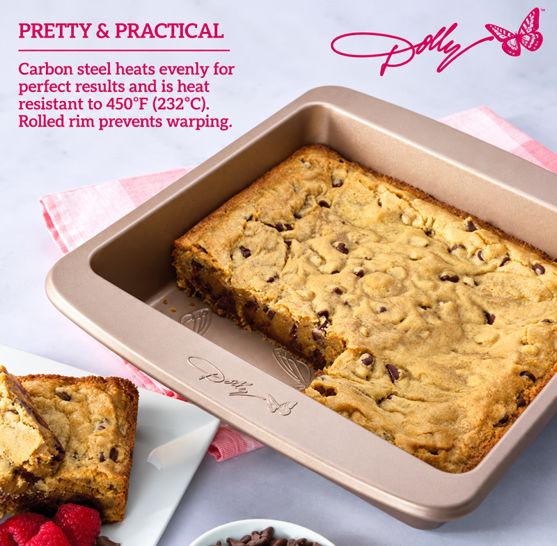 Dolly Parton Butterfly 9-Inch Nonstick Square Cake Pan